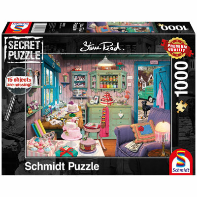 Schmidt Spiele Puzzle Großmutters Stube - Steve Read Scret Puzzle 1000 Teile