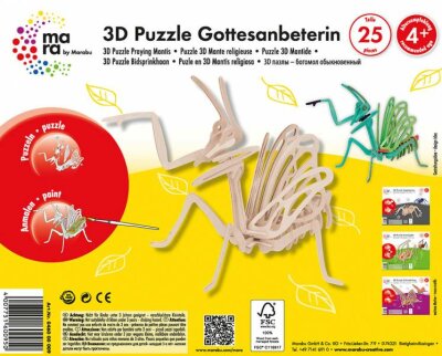 3D Puzzle mara FSC100% Gottesanbeterin