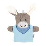 Waschhandschuh Esel Emmi 28x24x1cm - 2 in 1Waschhandschuh...