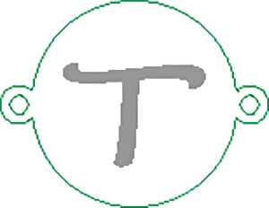 Namensarmband T versilbert 4010070331399