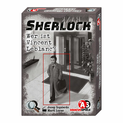 Kartenspiel Sherlock Wer ist Vincent Leblanc - kooperatives Krimispiel, für 1-8 Spieler, - geeignet ab 12 Jahren, Abacus