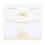 Namensarmband unendlich vergoldet