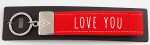 Schlüsselband Love you Glücksfilz