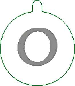 Halskette versilbert, O Nr. 31