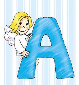 Schlüsselanhänger A Schutzengel Alphabet