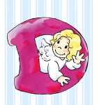 Schlüsselanhänger D Schutzengel Alphabet