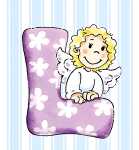 Schlüsselanhänger L Schutzengel Alphabet