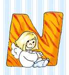 Schlüsselanhänger N Schutzengel Alphabet