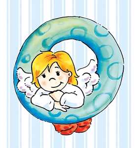 Schlüsselanhänger O Schutzengel Alphabet