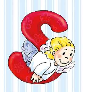 Schlüsselanhänger S Schutzengel Alphabet