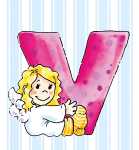 Schlüsselanhänger V Schutzengel Alphabet