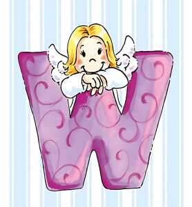 Schlüsselanhänger W Schutzengel Alphabet