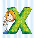 Schlüsselanhänger X Schutzengel Alphabet