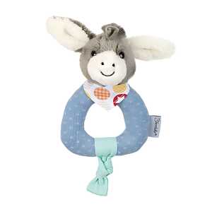Greifling Esel Emmi 20x10x6cm - Plüschtier mit Rassel,