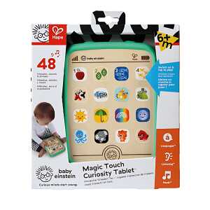 Hape Baby Einstein Lerntablet aus Holz Lernspielzeug mit Touch
