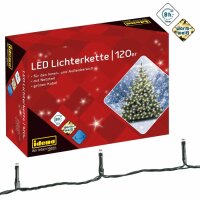 Idena LED Lichterkette 120er warmweiß,f.Innen - und...