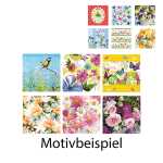 Servietten 20er 33x33cm Frühjahr sortiert - Idena