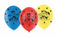 6 Latexballons Paw Patrol 23 cm