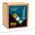 Micro Lichterkette 50 LED,warmweiß, 6h-Timer -...