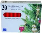 Baumkerzen 20 Stück, rot ca. 13x100mm