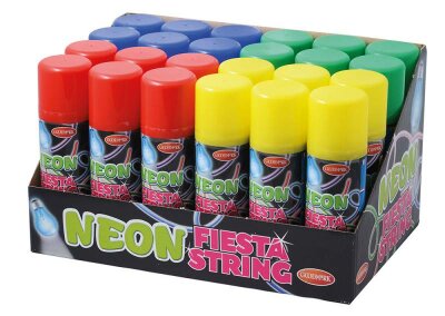 Luftschlangenspray 83ml neon sortiert