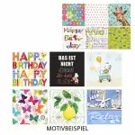 Servietten 20er 33x33cm neutrale Motive sortiert - Idena