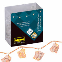 Idena LED Lichterkette 20er Acryldiamanten,Innen - 10cm...