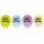 4 Latexballons LED Sterne Happy Birthday, 27,5 cm