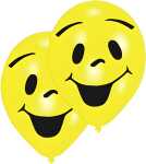 Luftballons Smiley 8 St. 25,4cm
