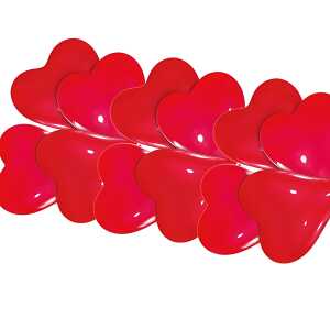 Luftballon Herz 10ST rot AMSCAN INT996561 klein