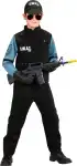 Kinderkostüm SWAT, 128 cm Shirt, Weste, Hose, Kappe