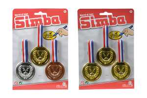 Medaillen zum Umhängen 3er Karte, 2fach sort.