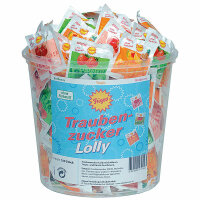 Traubenzucker Lolly 3fach sort. 100 Stück Friego