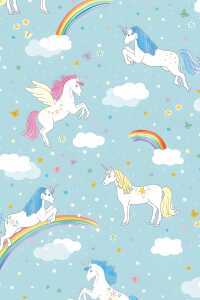 Geschenkpapier 70cmx2m Melody blau