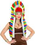 Kopfschmuck Indianer extra lang, ca. 160 cm
