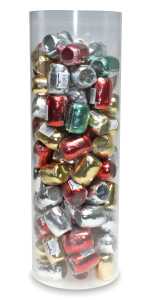 Weihn. Eiknäuel glänz. 5mmx20m 1607-099 metallic fbg sort