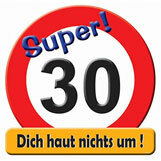 Riesenschild "Super 30" 50cm