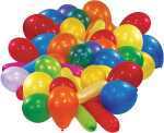 Amscan 50 Ballons sortiert 13051382339