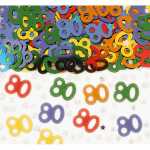 Konfetti Zahl 80 , 13051414603