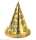 Kegelhut Happy New Year Gold, mit Fransen, H 28cm