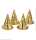 Kegelhut Happy New Year Gold, mit Fransen, H 28cm