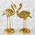 Flamingo Linea 15cm gold Kunstharz 2fach sortiert