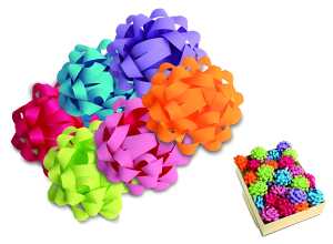 Rosette kräftig matt sort. 353 40-102 D9cm