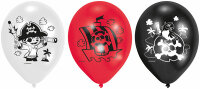 Latexballons Pirate 6er 22,8 cm/9"