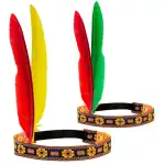Indianer-Stirnband mit 2 Federn