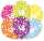 Zahlenballons 18 6 Stück, farbig sortiert