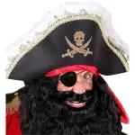 Piraten Augenklappe mit Schmuck