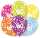 Zahlenballons 60 6 Stück, farbig sortiert