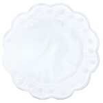 DEMMLER Spitzenpapier Rose weiß 9cm 24St rund