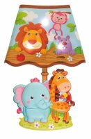 Idena Wandsticker Lampe Wildtiere 31x18cm, LED